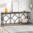 thumbnail image 3 of Tribesigns Extra Long Sofa Table, 71 Inch Narrow Long Console Tables Behind Couch Table with Open Storage Shelf, 3 of 7