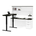 thumbnail image 4 of Bestar Pro-Concept Plus Adjustable Height L-Shaped Desk with Hutch and Optional Keyboard Shelf, 4 of 9