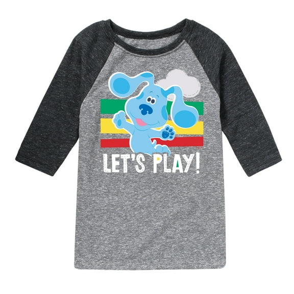 Blue Clues & You! - Blue Let's Play - Toddler And Youth Raglan Graphic T-Shirt