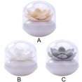 thumbnail image 1 of Flower Design Cotton Swab Holder Storage Container Toothpicks Organizer Tube with Dust Cover, White, 1 of 8