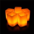 thumbnail image 4 of Led Vela Electrónica Vela Electrónica Luz De Té Luz De Vela Cuadrada Con Batería Incorporada Luz Intermitente Para La Decoración De La Atmósfera Del Hogar De Halloween 12Psc Cateissary HA013473-00, 4 of 7