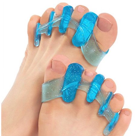 ToePal: Gel Toe Separator & Toe Stretcher for Yoga, Walking and Dancing. Instant Therapeutic Bunion Relief, Toe Alignment for Women and Men