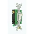 thumbnail image 2 of Leviton 03032-2WS Toggle Switch, 30 A, 120/277 VAC, Back and Side Terminal, Thermoplastic Housing Material, White, 2 of 4
