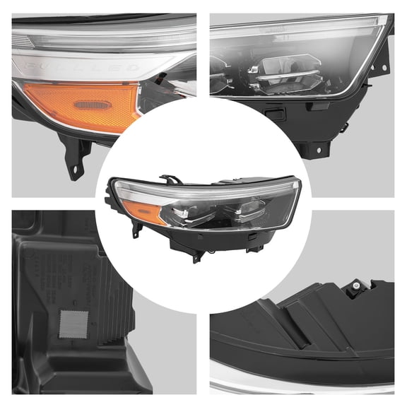 Headlight for 2020-2024 Ford ExplorerXLT/Limited, Right Passenger Side Headlamp, Headlight Assembly