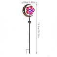thumbnail image 3 of Rewenti Solar Wind Ground Stake Light Outdoor Courtyard Garden and Decorative Ironwork Hollow-out, 3 of 6