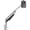 Silver, variant on Novus CLU II c Monitor Arm, Taller Profile for Larger Monitors, Gas Spring Movement, Fast Installation, 3-in-1 Desk Mount, Black