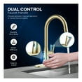 thumbnail image 6 of Modern Touchless Satin Brass Pull-Down Kitchen Faucet, 6 of 9