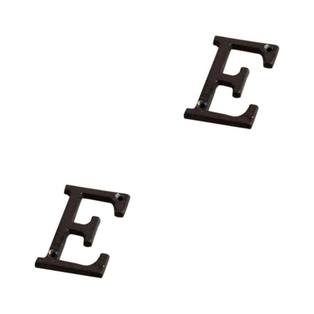 Guardoinrt Metal House Number Plaque Durable And Rustproof Easy To Install Not Easy To Fade Metal Letters House Numbers B17--E 2Set