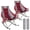 Red, variant on Sunnyfeel Oversized Folding Rocking Camping Chair 2 Pack Fully Padded Patio Chair Camp Outdoor Rocker High Back Portable Lawn Recliner with Side Pocket Camp Rocker for Adults 500 LBS