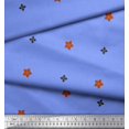 thumbnail image 2 of Soimoi Blue Rayon Fabric Butidar Jamdani Decor Fabric Printed Yard 56 Inch Wide, 2 of 2