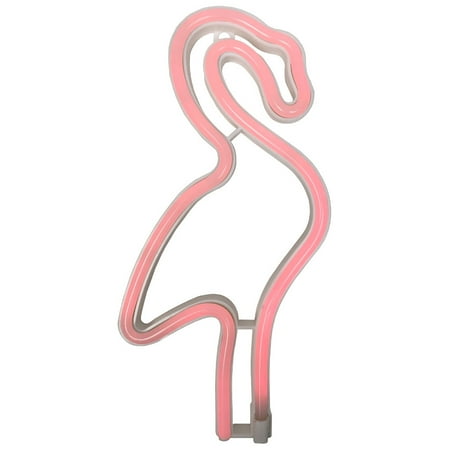 

Just Artifacts Neon LED Battery Operated Light Décor and Night Light (11-Inch Pink Flamingo)