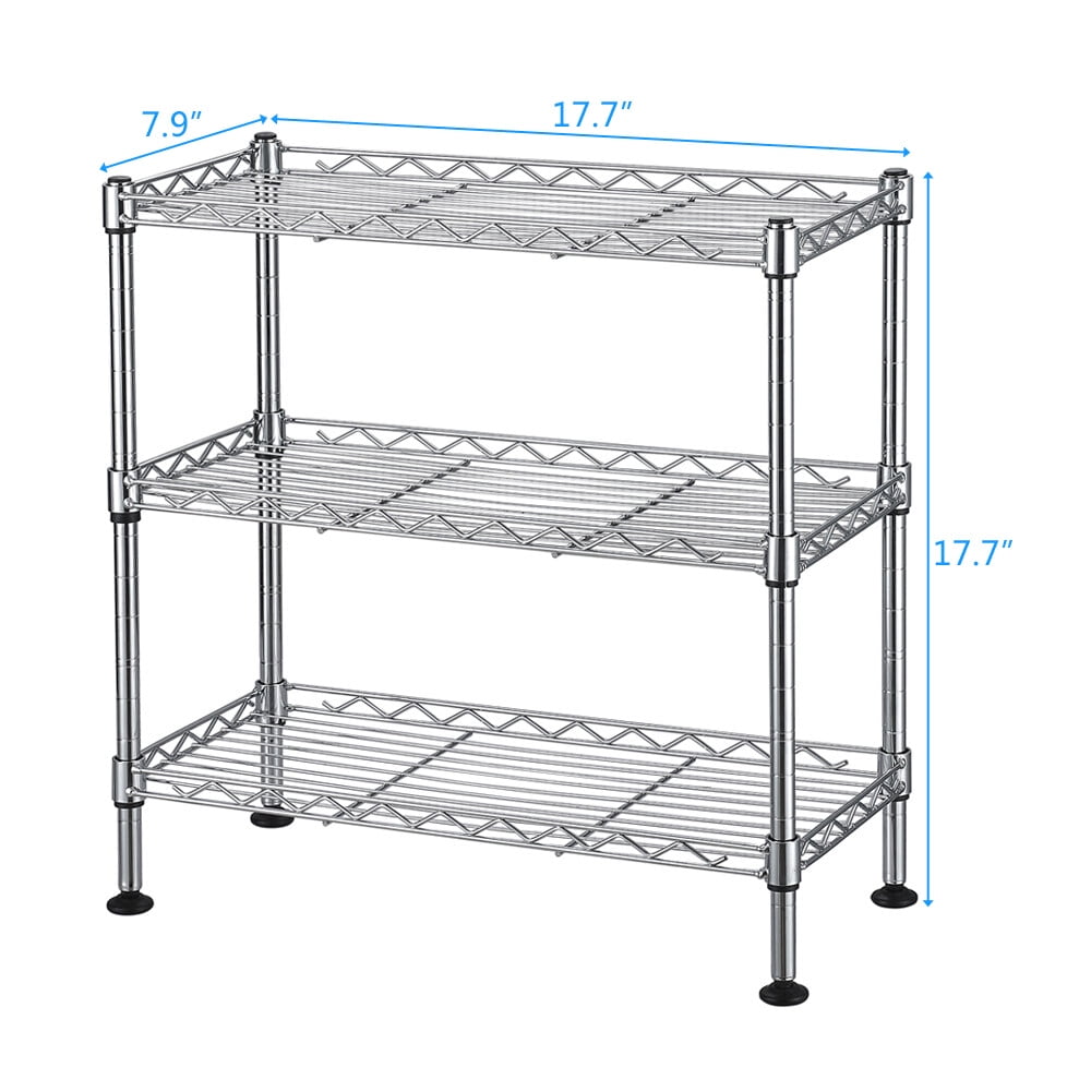 3-Tier Cabinet Organizer for Storing Appliances, Bottles, Cans - Capacity Per Shelf 66.14lb/30kg
