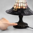 thumbnail image 3 of Halloween Decor Witch Hat Lamp, LED Halloween Night Light, Halloween Decorations Indoor, Witchy Decor for Shelf Mantel Table, Gothic Home Decoration, 3 of 5