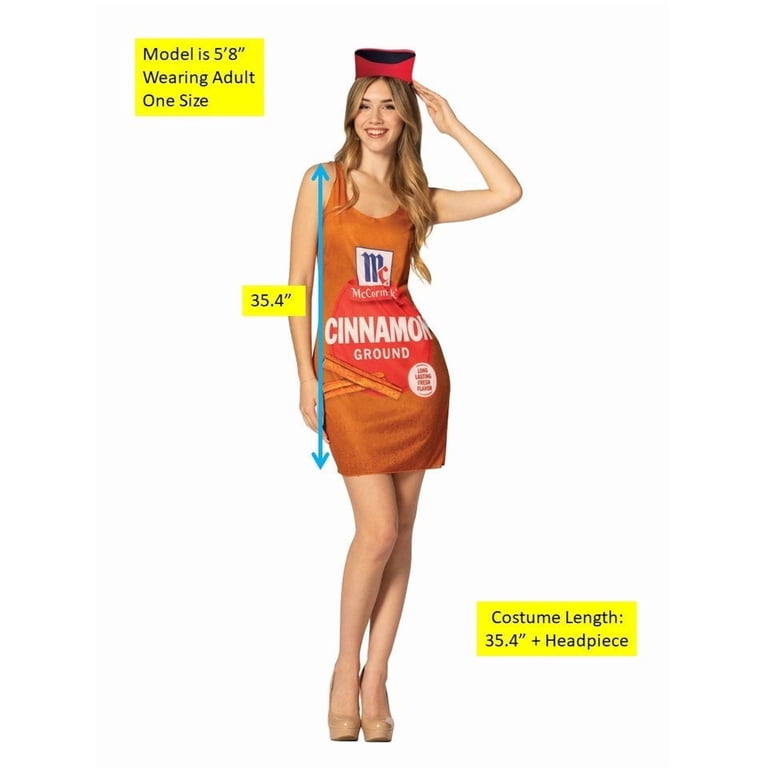 halloween costume with brown dress Women's McCormick Cinnamon Spice flared-skirt Black Dresses – Mia Color:Light Orange leg wear and basket