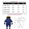 thumbnail image 5 of LZHGirlshop Baby Girl Winter Snowsuit Toddler Solid Color Zipper Jacket Clothes for Boy Infant Jumpsuit Hoodied Coat Outfit,Blue,6-9M, 5 of 8