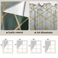 thumbnail image 5 of Sage Green Geometric Swag Valances for Windows, Kitchen Window Curtains Over Sink, Modern Abstract Gradient Marble Window Treatment Curtains for Living Room/Bedroom Curtains 2 Panel Sets 36"x45", 5 of 8