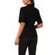 thumbnail image 3 of INSPIRAR CHIC Conjunto de Traje de 2 Piezas para Mujeres Blazer con Solapa Muesca Vestido en Capas M Negro, 3 of 6