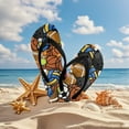 thumbnail image 4 of Psesaysky Boy Girl Flips Flops for Kids Cartoon Basketball Print Slip-on Thong Sandals Kids Slides Water Shoes for Beach Swim Pool Size 1, 4 of 7
