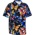 thumbnail image 2 of Mens Casual Hawaiian Shirts Short Sleeve Button Down Beach Shirts Shirts, 2 of 8