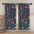 thumbnail image 5 of Blackout Kids Curtains,Pioneer Flower Floral Print Pattern Childrens Insulated Curtains Set Of 2,Bedroom Essentials,Toddler Room Decor 52"x63", 5 of 5