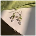 thumbnail image 4 of Pendientes de orquídea de lirio blanco, pulsera, collar, pendientes de primavera con súper hada del bosque, clip para la oreja, cadena de clavícula para niña, cierre liviano, 4 of 6