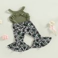 thumbnail image 3 of PENGXIANG Bébé Fille Tenue d'Été Pulls à Volants et Pantalons Imprimés Rose 3-4 Ans, 3 of 8