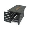 thumbnail image 4 of Noble House Rene Outdoor Rectangular Iron Fire Pit in Matte Black, 4 of 9