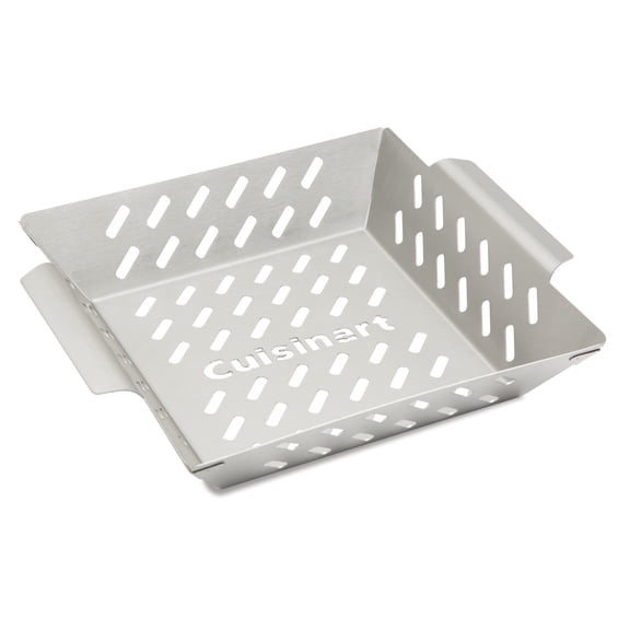 Cuisinart® Stainless Steel BBQ Wok - Grilling Basket, Perforated Grilling Surface Enhances Natural Flavors