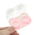 thumbnail image 4 of Unique Bargains 1 Set Contact Lens Case Contact Lens Container Contact Lens Carrier Kitten Style A 2.36"x1.65"x1.1" Pink, 4 of 5