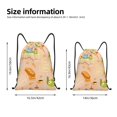 thumbnail image 2 of Xecao Scandinavian Style Hygge Pattern Sports Drawstring Backpack - String Swim Gym Bag with Wet Proof Pocket for Women&Men-Medium, 2 of 6