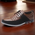 thumbnail image 4 of Zapatos Casual Vestir para Hombres Cuero PU Transpirable Negocios Bodas, 4 of 9