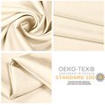 thumbnail image 3 of Fundas de almohada de seda Jocoku 100% seda morera Queen Buff Beige, 3 of 6