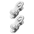 thumbnail image 1 of Uxcell 2pcs Bicycle Missing Link 10 Speed Reusable Steel Bike Chain Link Silver, 1 of 7