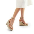 thumbnail image 3 of DREAM PAIRS Strappy Espadrille Platform Wedge Sandals for Women Dressy Summer, Comfortable Open Toe Sandals with Cushioned Insole and Ankle Strap Buckle, 3 of 7