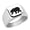Silver, variant on Polar Bear Stainless Steel Signet Ring