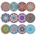 thumbnail image 3 of 10/12Pcs  Painting Coasters with Cork Base  Non-slip Rhinestone Painting Cup Pad Heat Resistant DIY Mug Mat for Beginners Kids Adults, 3 of 9