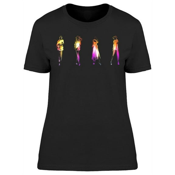 Neon Fashion Girls T-Shirt Women -Image by Shutterstock, Female Medium