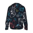 thumbnail image 3 of Kll Joystick Gamepad Print Men'S Women’s Upf 50+ Sun Protection Outdoor Hoodie Jacket Long Sleeve Fishing Hiking Performance Shirt- Xx-Large, 3 of 8