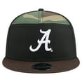 thumbnail image 2 of Men's New Era Black/Camo Alabama Crimson Tide Outdoor Wide Panel 9FIFTY Snapback Trucker Hat, 2 of 5
