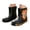 N76 Black, variant on Angala Rain Boots For Boys Lightweight Mid Calf Cartoon Appliques Waterproof Wet Weather Outdoor Dailywear Rain Boots For Girls Size 2-2.5 Years Black