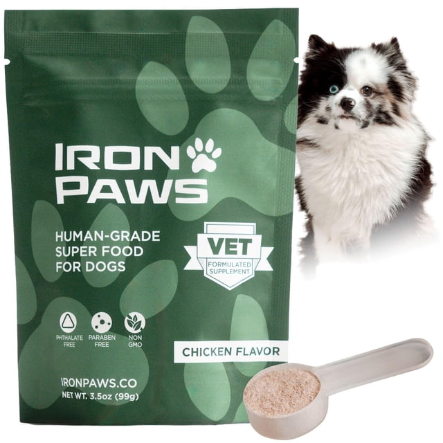 Polvo Superalimento para Perros Iron Paws 99g Sabor Pollo