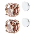 thumbnail image 1 of Pendientes magnéticos de cristal dorados shaofei para hombres y mujeres, 1 of 5