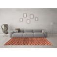 thumbnail image 3 of Ahgly Company Indoor Round Abstract Brown Modern Area Rugs, 3' Round, 3 of 4