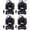 4Pack, variant on 60W LED Moving Head Light Stage Lights with Remote Control 7 GOBO 7 Colors Spotlight by DMX Controlled 11 Channel with Sound Activated for Disco Club Party Stage Lighting Shows