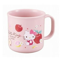 Pink Hello Kitty Girl's Cup with Cute Apple and Fruit Design