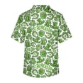 thumbnail image 5 of Fgvctg St. Patrick's Day Scrub Tops Men V Neck Cute Shamrock Printed Scrub Tops Soft Workwear Short Sleeve T Shirts Loose Scrubs Working Shirt Medical Nurse Uniforms with Pocket Fluorescent Green S, 5 of 6