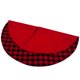 thumbnail image 5 of Yuarrent Decoración navideña blanca y negra de árbol de Navidad Tela escocesa de algodón Kits de decoración para fiestas negro+rojo 54 pulgadas Yuarrent HA1786-01, 5 of 6
