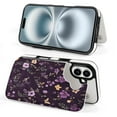 thumbnail image 4 of Compatible with iPhone 11 12 13 mini 14 15 16 Pro Max Plus Wallet Case with Card Holder, PU Leather Kickstand Card Slots Case ( Purple Butterfly, iPhone 14), 4 of 7