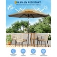 thumbnail image 7 of 9FT Outdoor Patio Umbrella with Double-Layer Vented Canopy, UPF 50+ UV Protection, 8-Rib Steel Frame, Crank & Tilt Mechanism, Detachable Pole, Backyard, Deck, or Poolside, 7 of 7