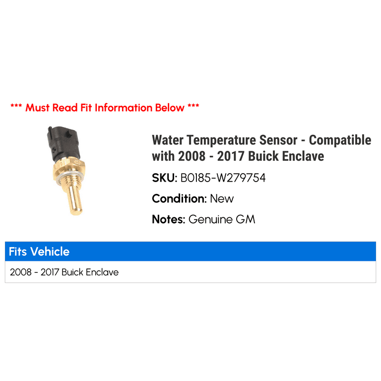 How to Replace Coolant Temperature Sensor 2008-2017 Buick Enclave